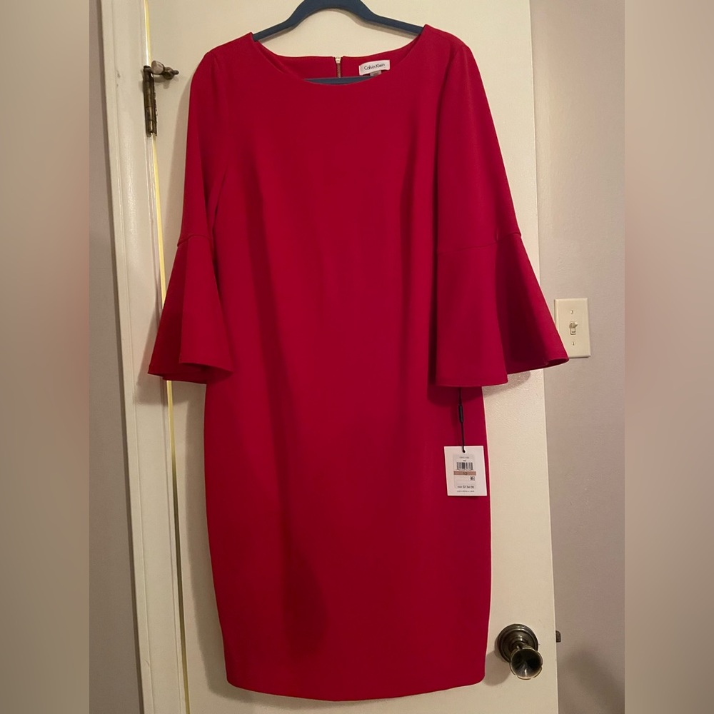 Calvin Klein Red Dress
Bell Sleeves